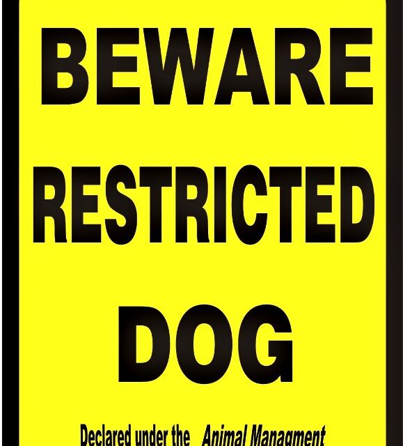 Restricted Dog Sign (QLD)